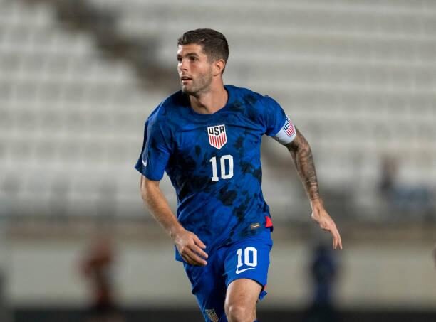 Cầu thủ bóng đá Mỹ Christian Pulisic trong trận đấu World Cup