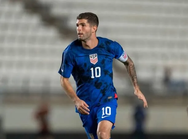 Cầu thủ bóng đá Mỹ Christian Pulisic trong trận đấu World Cup