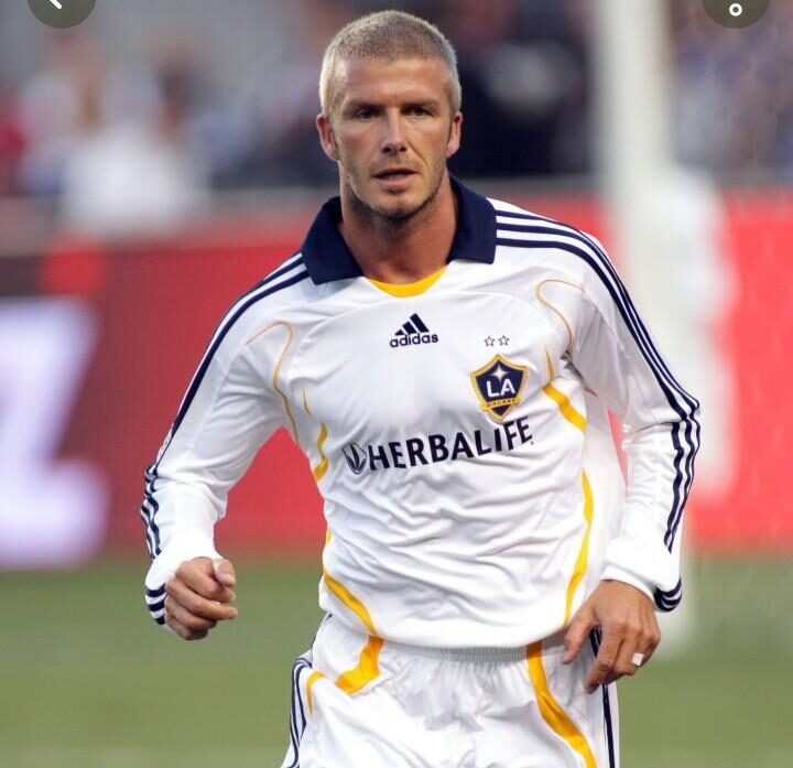 David Beckham trong bộ trang phục LA Galaxy