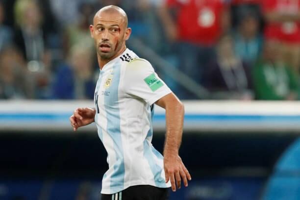 Javier Mascherano trong trận đấu FIFA World Cup 2018 cùng Argentina