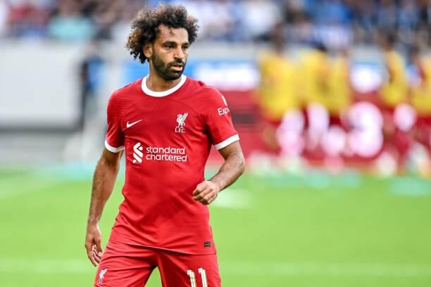 Mohamed Salah trong trận đấu giao hữu giữa Karlsruher SC và Liverpool