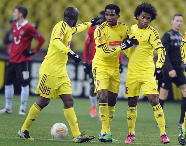 Samuel Eto'o trong màu áo Anzhi Makhachkala